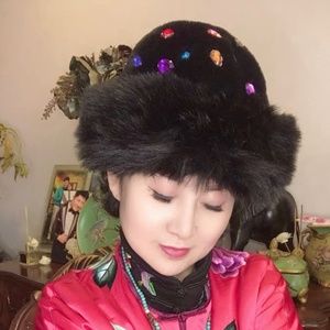 Replica Mink Embellished Winter Hat